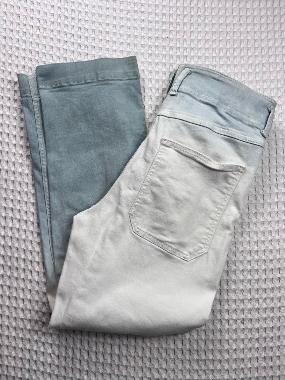 Anthropologie White Cropped Straight Leg Pants Jeans Size 29 High Rise